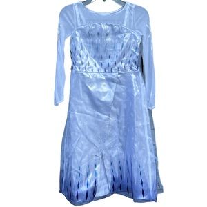 DISNEY Parks FROZEN 2 Elsa Snow Queen Dress Costume Dress up Size 9-10 Nwt